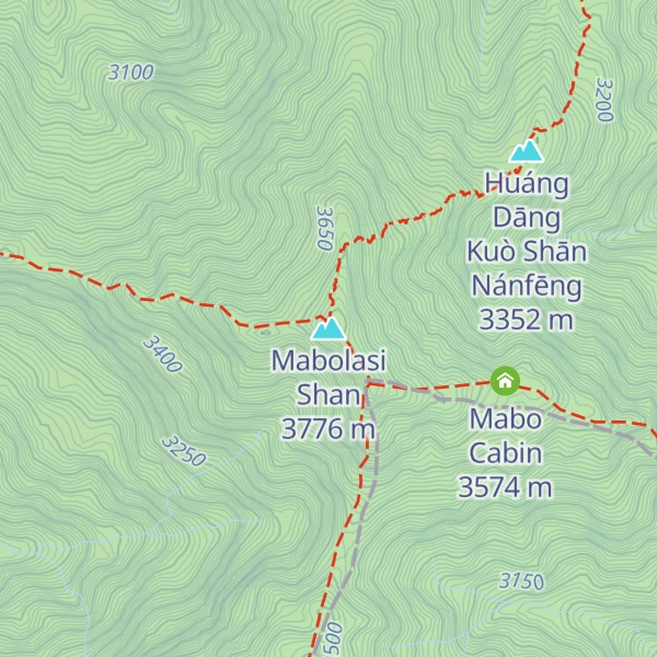 Map of Mabolasi Shan