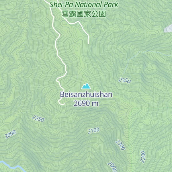Map of Beisanzhuishan