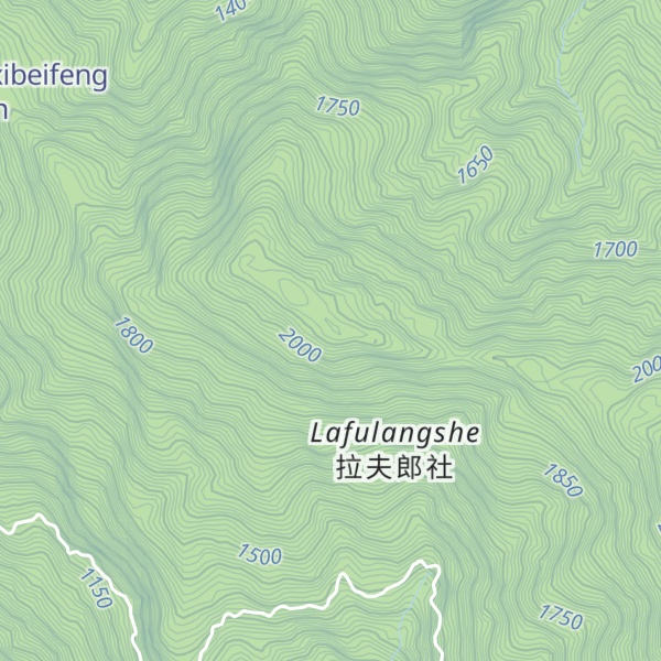 Map of Lafulangshan
