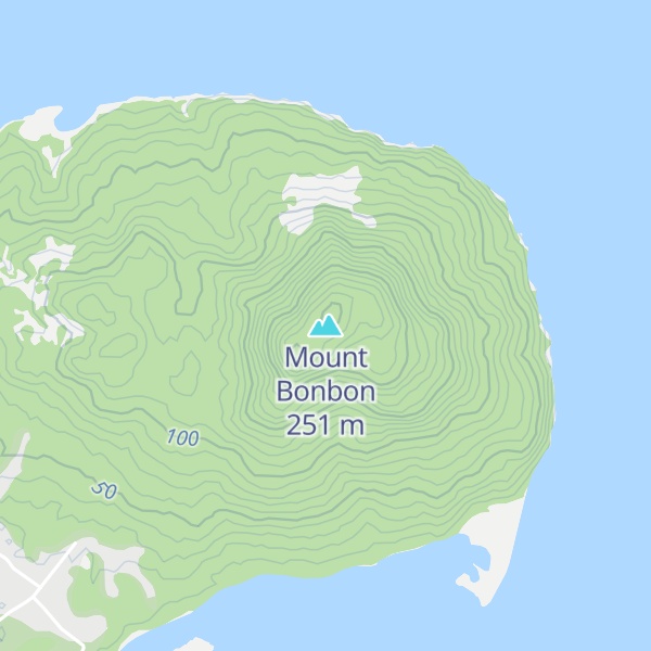Map of Mount Bonbon