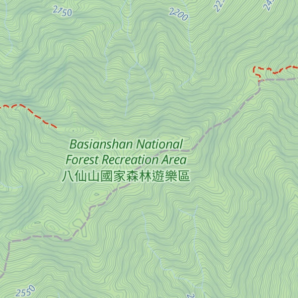 Map of Jiǔ Xiānshān