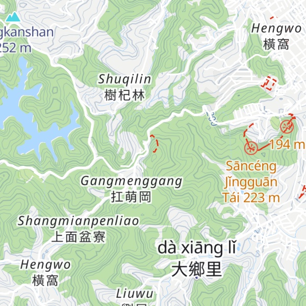 Map of Shù Qǐ Línshān