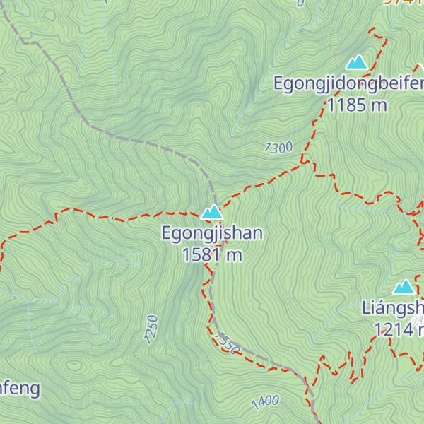 Map of Egongjishan