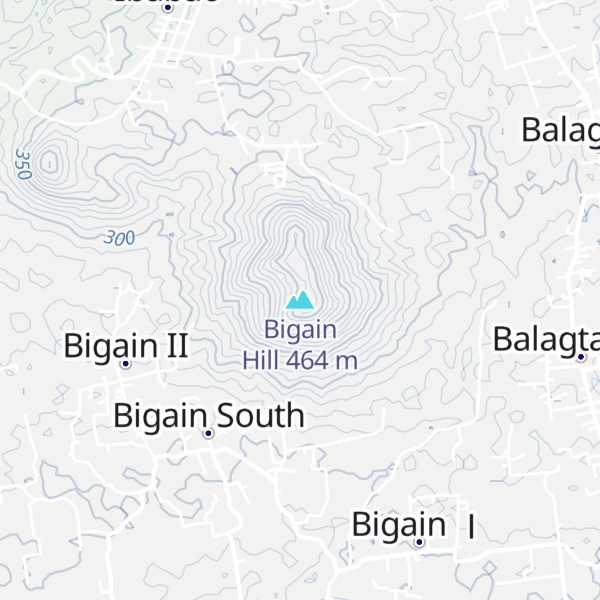 Map of Bigain Hill