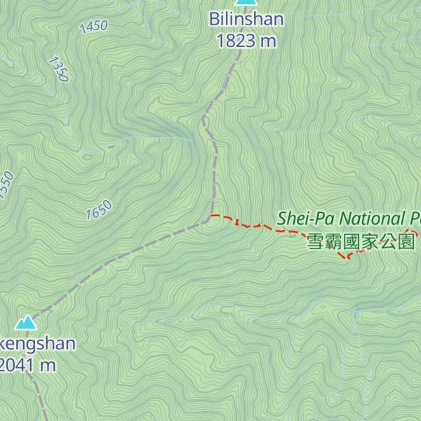 Map of Nán Bǐ Línshān