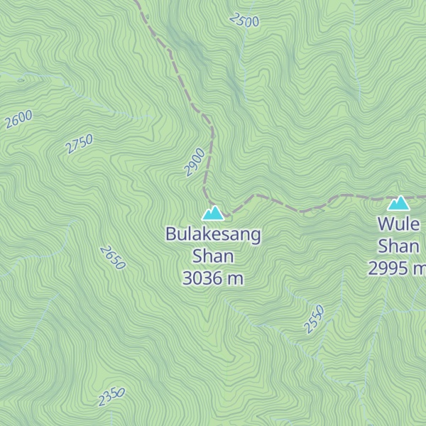 Map of Bulakesang Shan