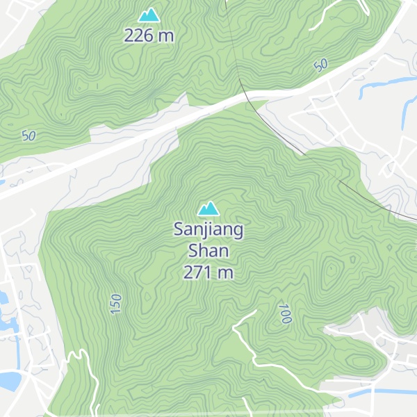 Map of Sanjiang Shan