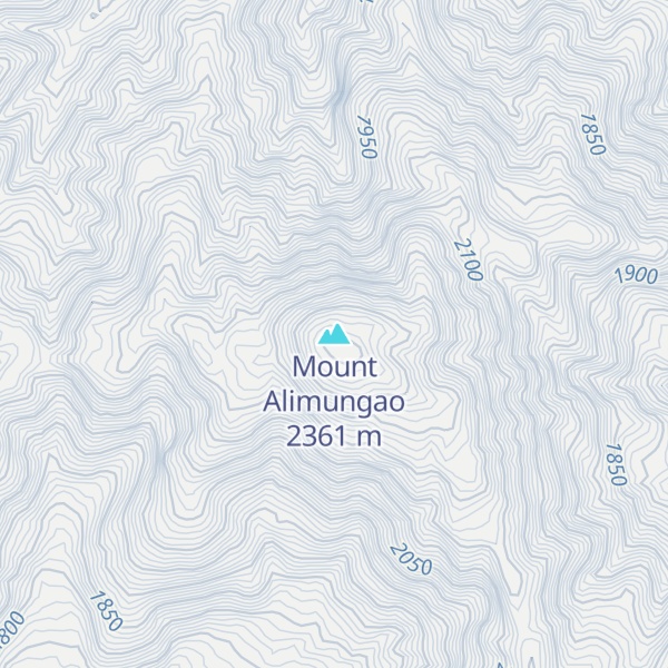 Map of Mount Alimungao