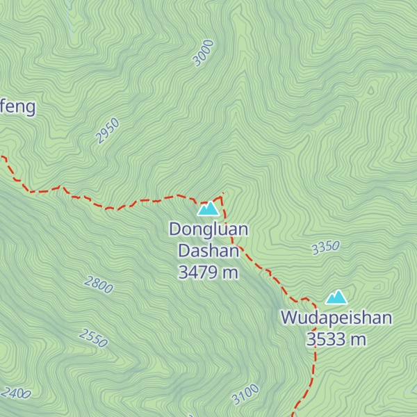 Map of Dongluan Dashan
