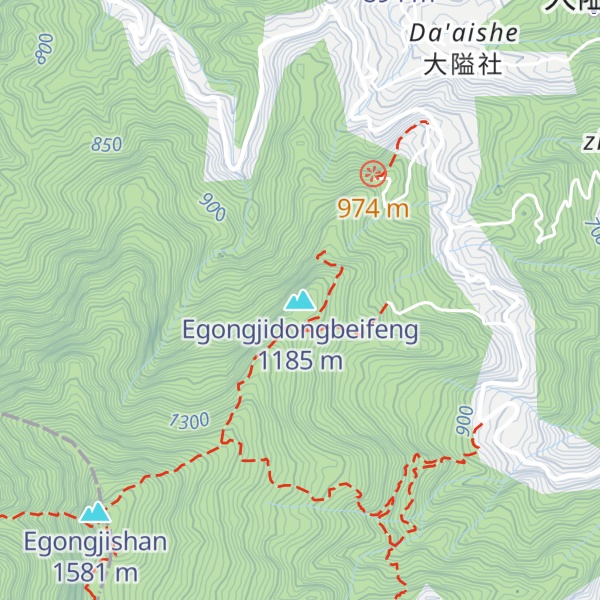 Map of Egongjidongbeifeng