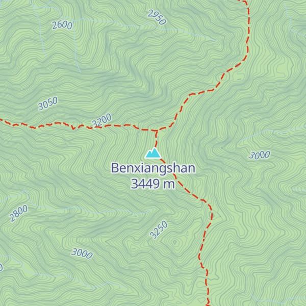 Map of Benxiangshan