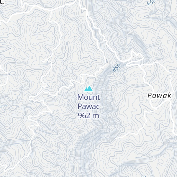 Map of Mount Pawac