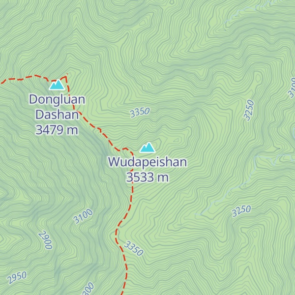 Map of Wudapeishan