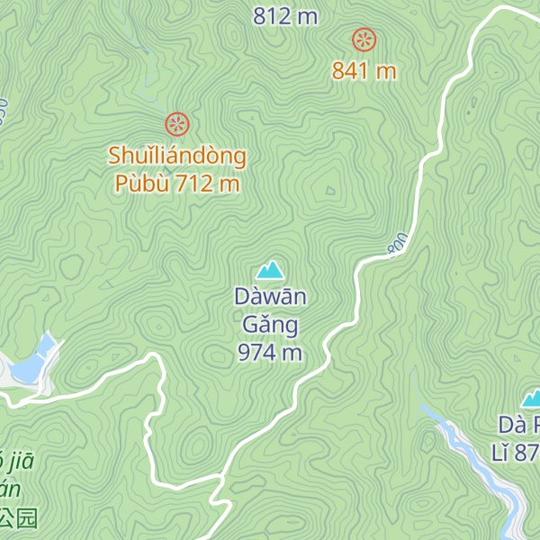 Map of Dàwān Gǎng