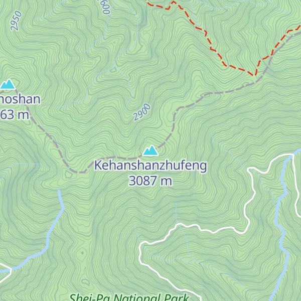 Map of Kehanshanzhufeng