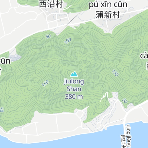 Map of Jiulong Shan