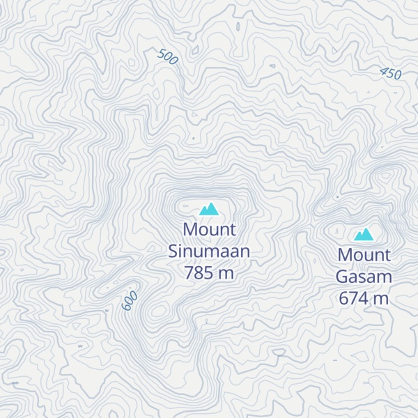 Map of Mount Sinumaan