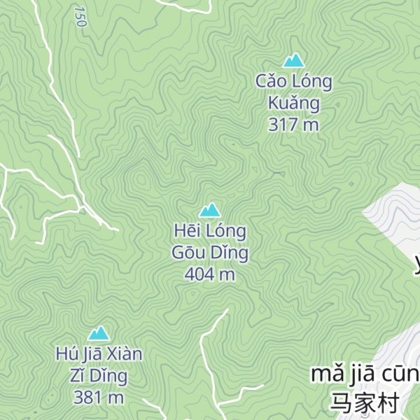 Map of Hēi Lóng Gōu Dǐng