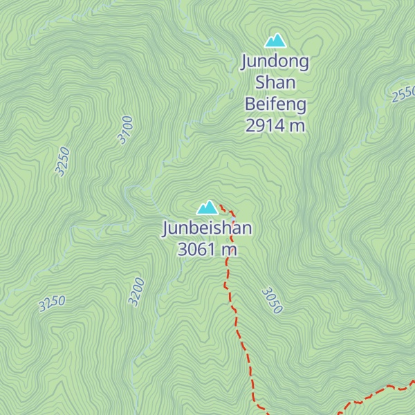 Map of Junbeishan