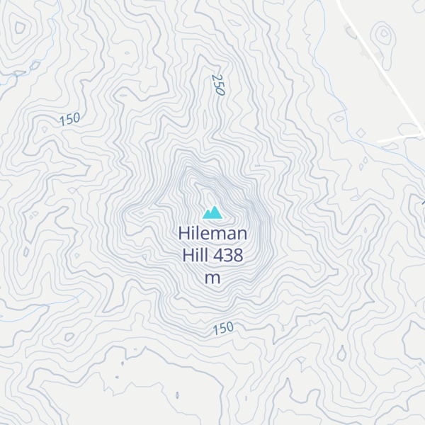 Map of Hileman Hill