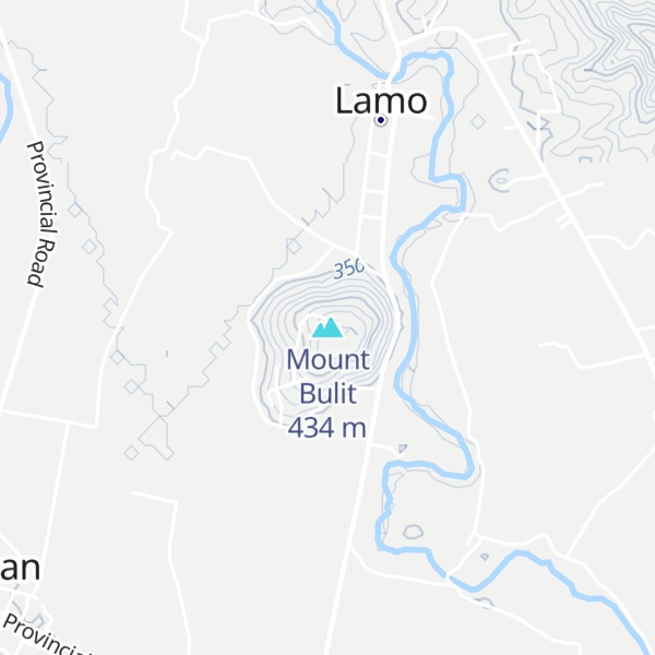 Map of Mount Bulit