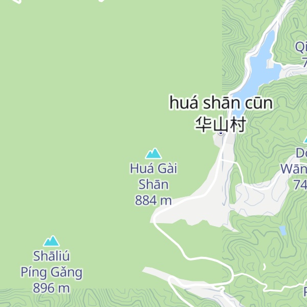 Map of Huá Gài Shān