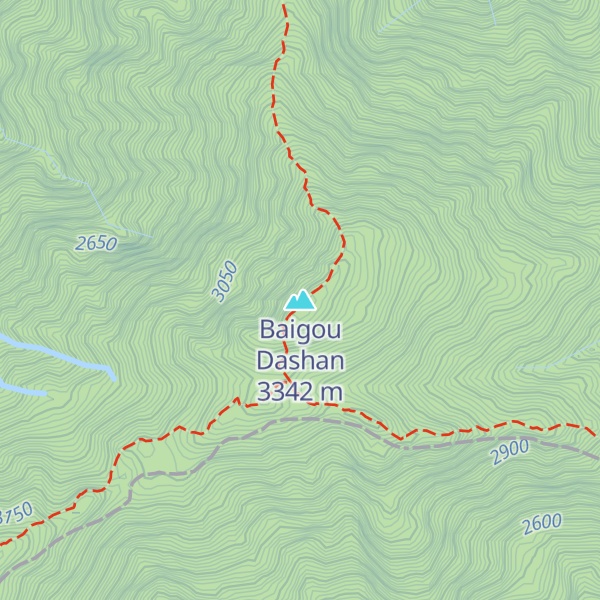Map of Baigou Dashan