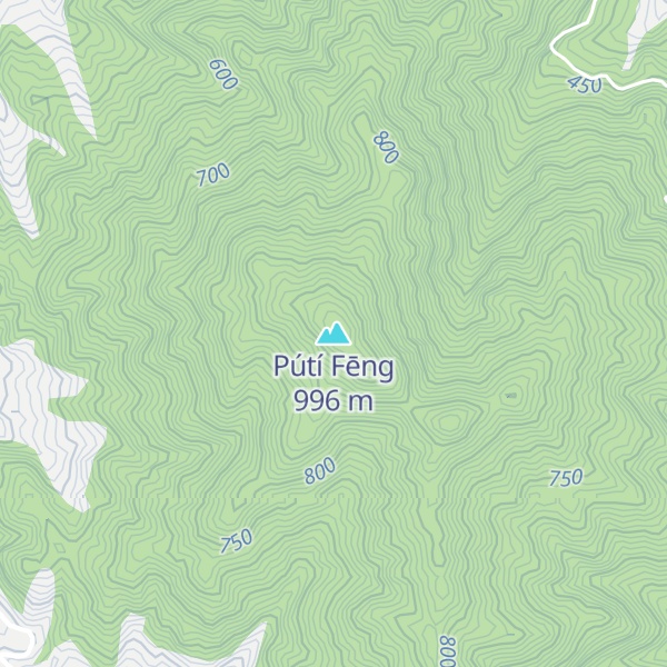 Map of Pútí Fēng