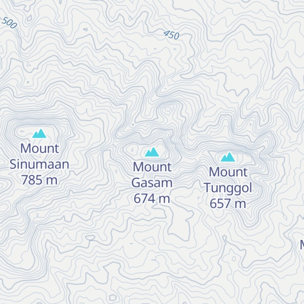 Map of Mount Gasam
