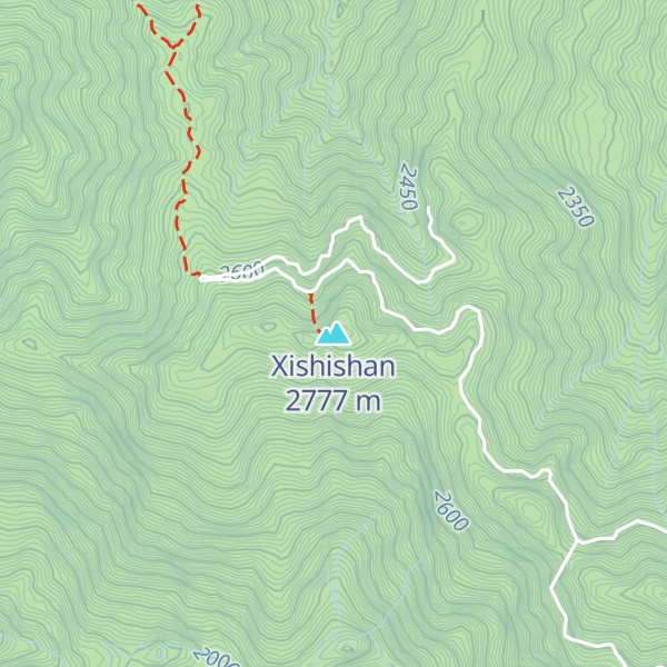 Map of Xishishan