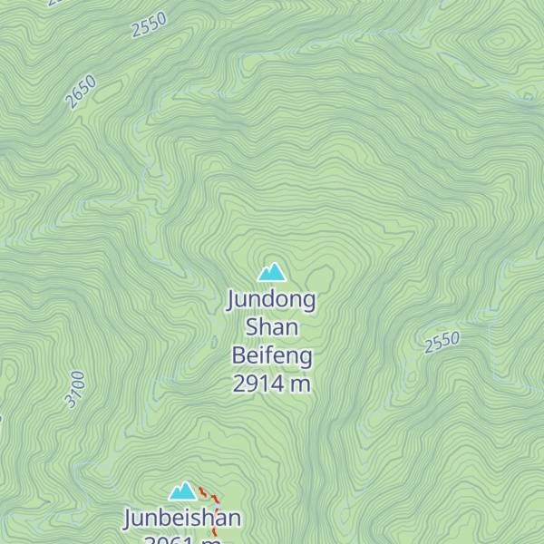 Map of Jundong Shan Beifeng