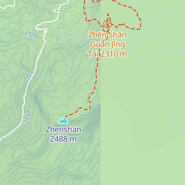Map of Zhēn Shān Běifēng