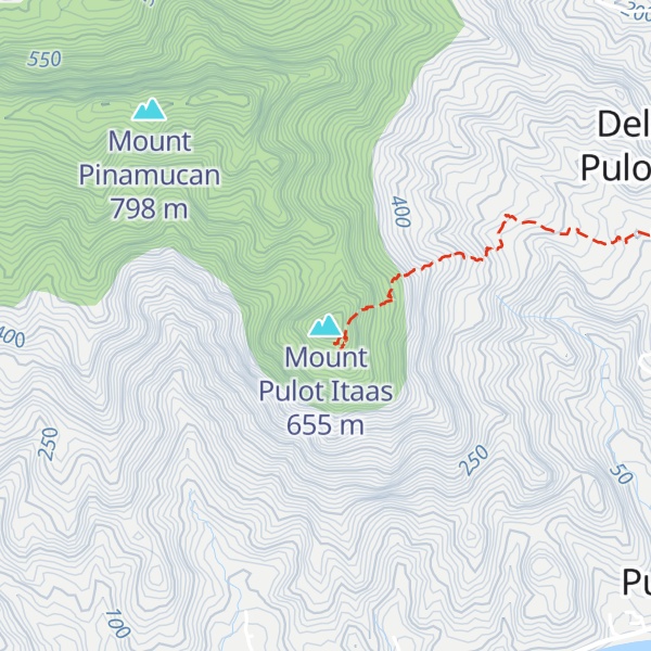 Map of Mount Pulot Itaas