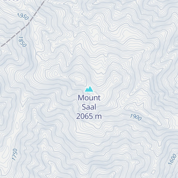 Map of Mount Saal