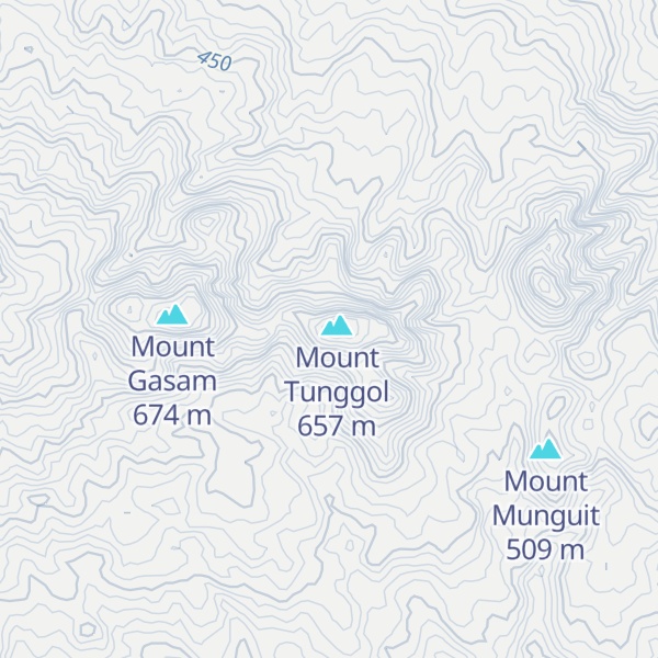 Map of Mount Lambagu