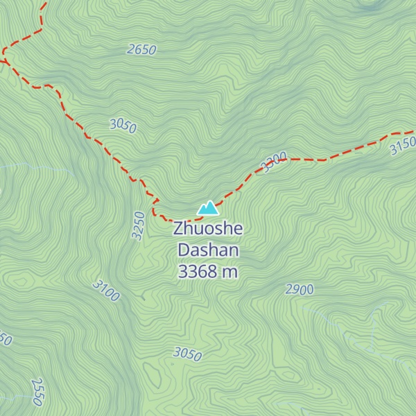Map of Zhuoshe Dashan