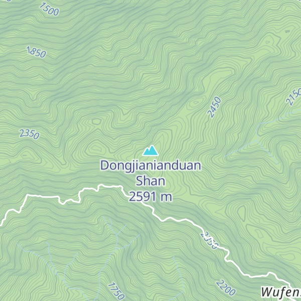 Map of Dongjianianduan Shan