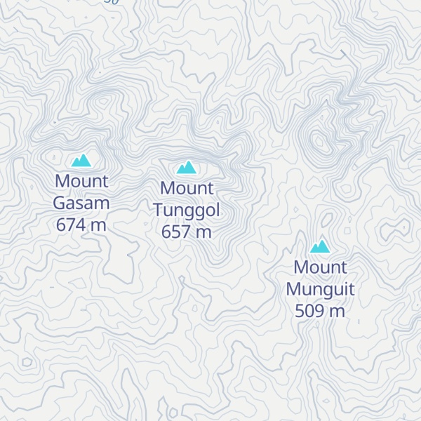 Map of Mount Pang