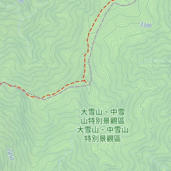 Map of Daxue Shan