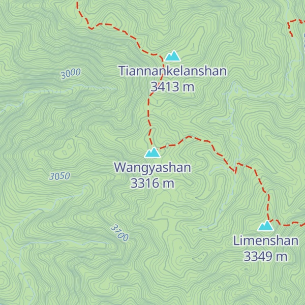 Map of Wangyashan