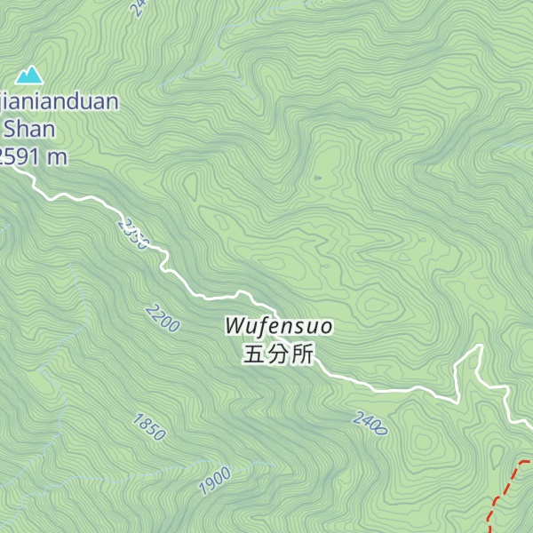Map of Tielusangshan