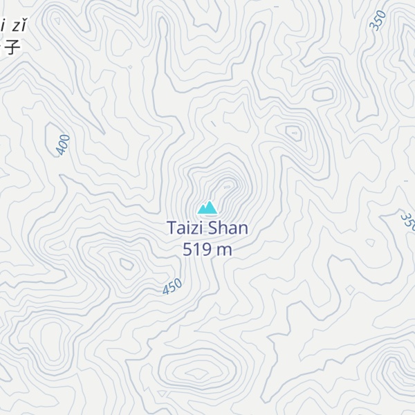 Map of Taizi Shan