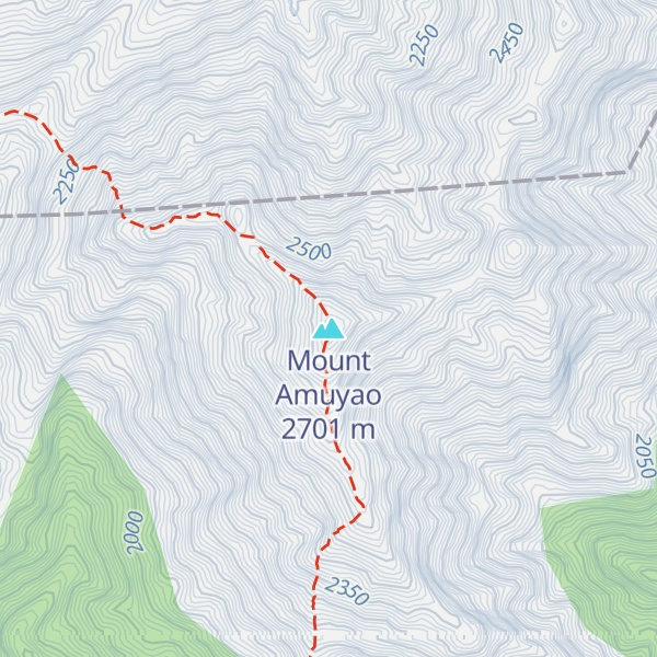 Map of Mount Amuyao