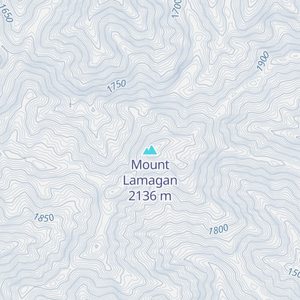 Map of Mount Lamagan