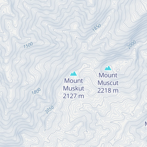 Map of Mount Muskut