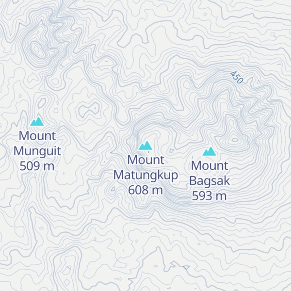 Map of Mount Matungkup