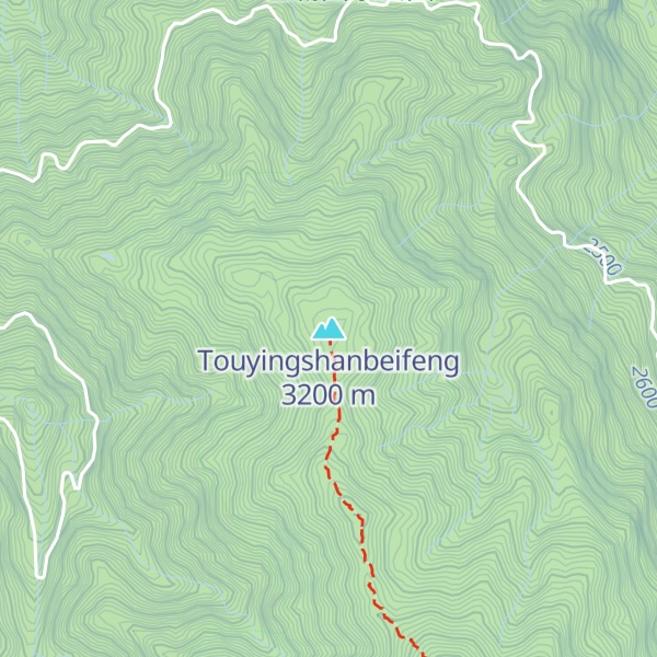 Map of Touyingshanbeifeng