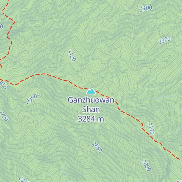 Map of Ganzhuowan Shan