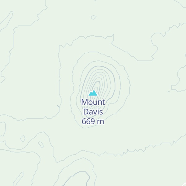 Map of Mount Davis