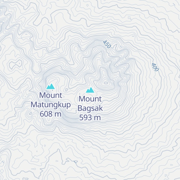 Map of Mount Bagsak